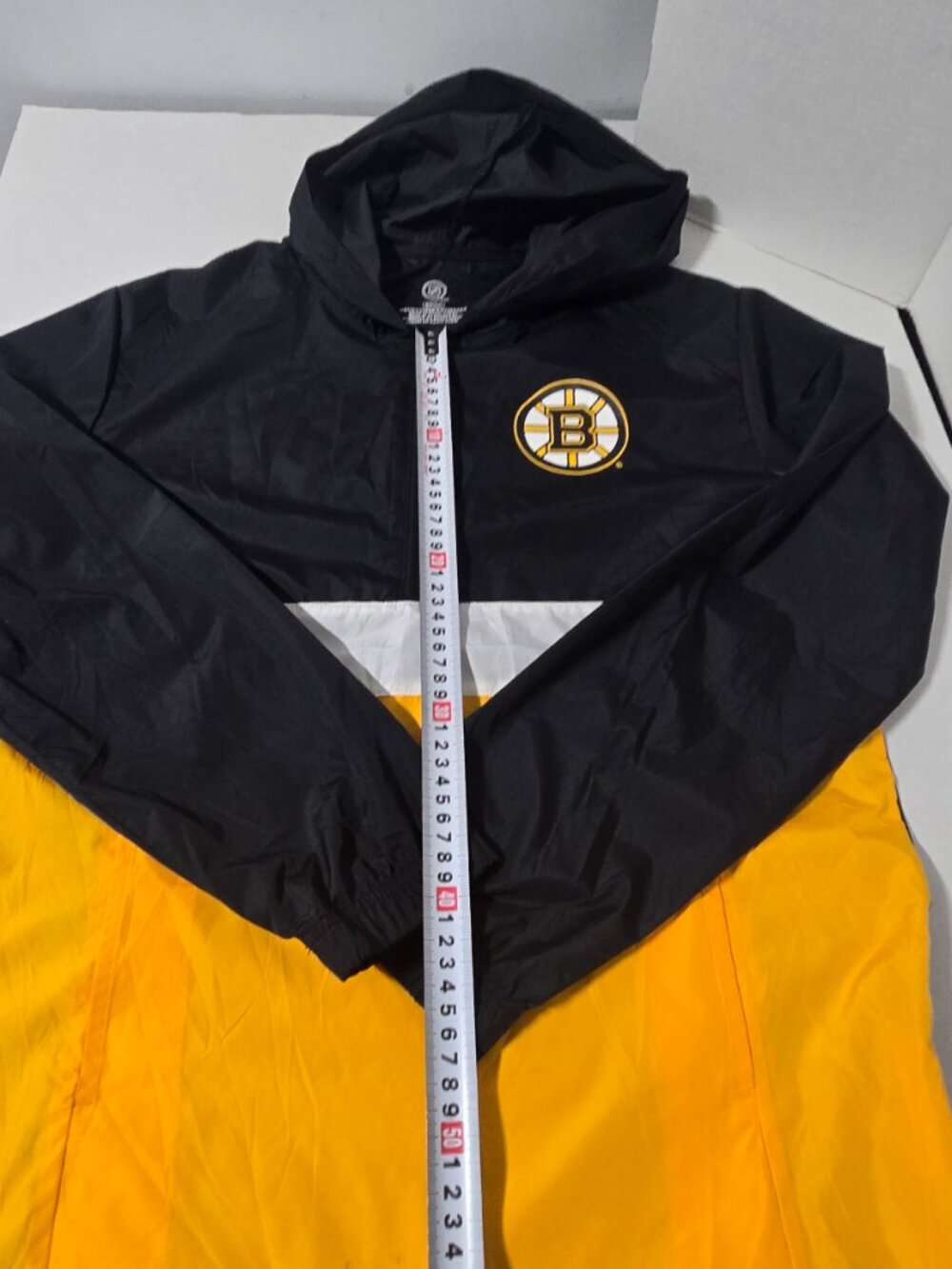 Boston Bruins Windbreaker Jacket Men's Small NHL Hooded Pullover SPiCH - Picture 3 of 12